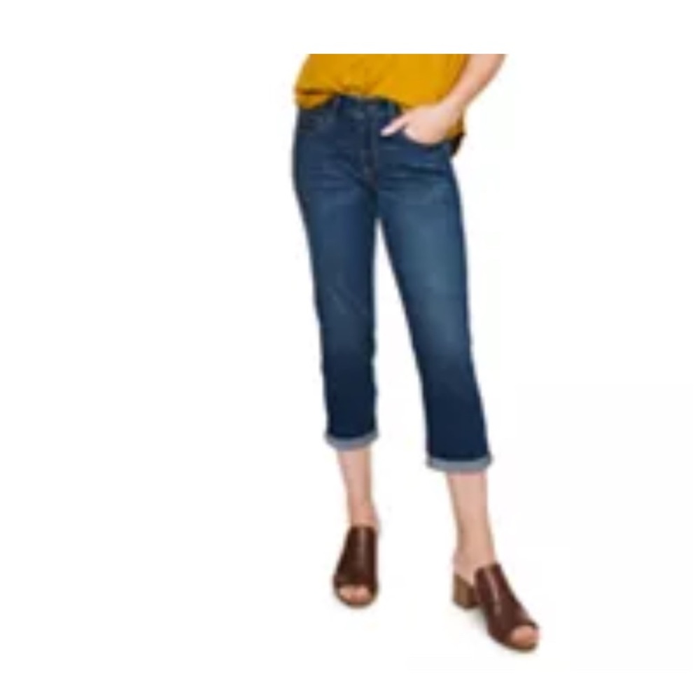 Sonoma Blue Straight Leg Jeans with Distressing